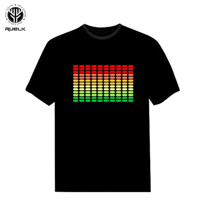 RUELK 2018  Sale Sound Activated LED T Shirt