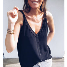 Load image into Gallery viewer, 2018 Women Casual Loose Summer Top Lace Sleeveless Blouse Breathable Basic Vest loungewear Solid debardeur femme camisetas mujer