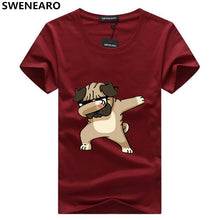 Load image into Gallery viewer, SWENEARO Men's T-shirts Fashion Animal Dog Print Hipster Funny t shirt
