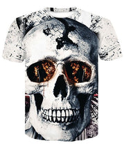 Load image into Gallery viewer, 2018 Hot sale New Mens Summer Skull Poker Printing Men Short Sleeve T-shirt 3D