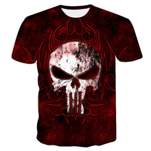 Load image into Gallery viewer, 2018 Hot sale New Mens Summer Skull Poker Printing Men Short Sleeve T-shirt 3D
