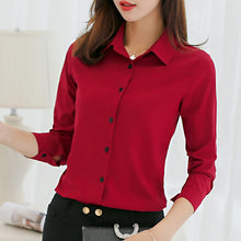 Load image into Gallery viewer, Korean Slim Wild Women Shirts 2019 New Spring Summer