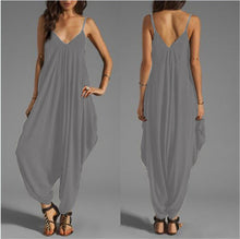 Load image into Gallery viewer, 2019 Long Bodysuit Fashion Summer Women's Harem Romper Jumpsuit Combinaison Femme Elegant Coveralls Playsuit Macacao Clothing