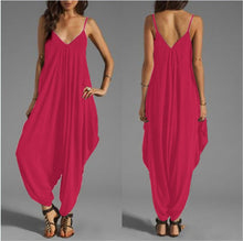 Load image into Gallery viewer, 2019 Long Bodysuit Fashion Summer Women's Harem Romper Jumpsuit Combinaison Femme Elegant Coveralls Playsuit Macacao Clothing