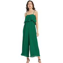 Load image into Gallery viewer, Off Shoulder Sleeveless Jumpsuits Women Fashion Loose Long Bodysuit Women Elegant Sexy Ruffles Bodysuit Female Ladies BU02