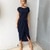 Load image into Gallery viewer, 2019 Summer Women's Bohemian Beach Dresses Personality Slim Tunic Long Casual Short-Sleeved Waistline Asymmetrical Vestidos